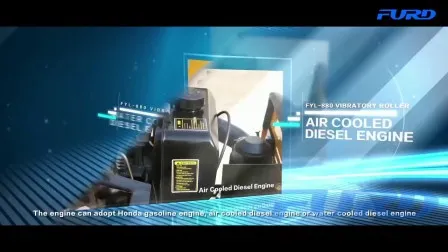 Hydraulic Steering 1 Ton Road Roller Machine Compactor Asphalt Road Roller Fyl-880